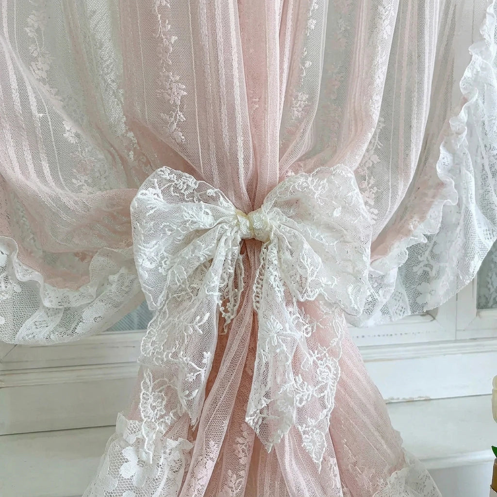 Vintage Ruffle Lace Curtains: Timeless Romance for Your Home