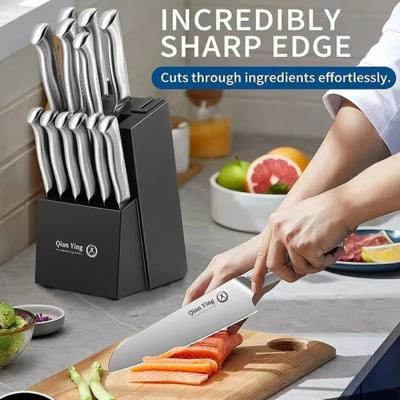 Masterpiece Collection: 14-Piece Stainless Steel Professional Knife Set