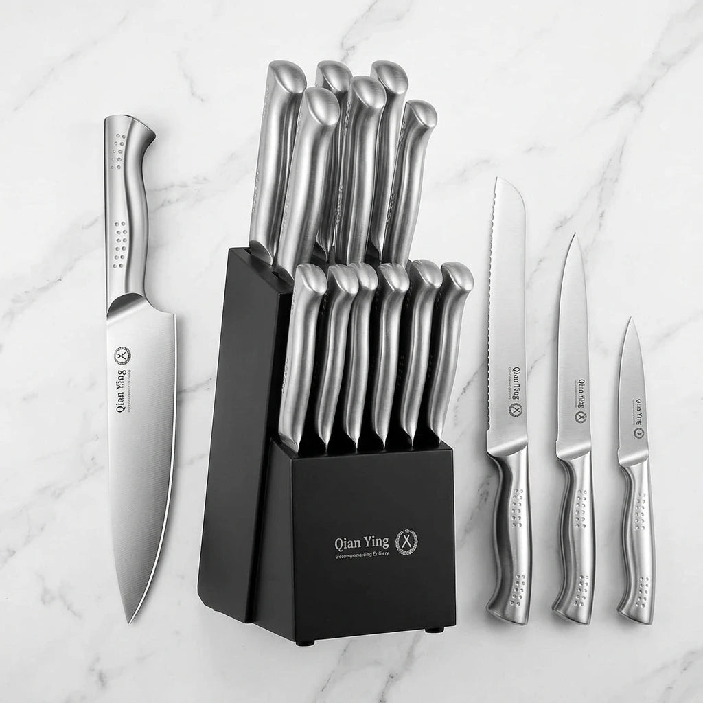 Masterpiece Collection: 14-Piece Stainless Steel Professional Knife Set