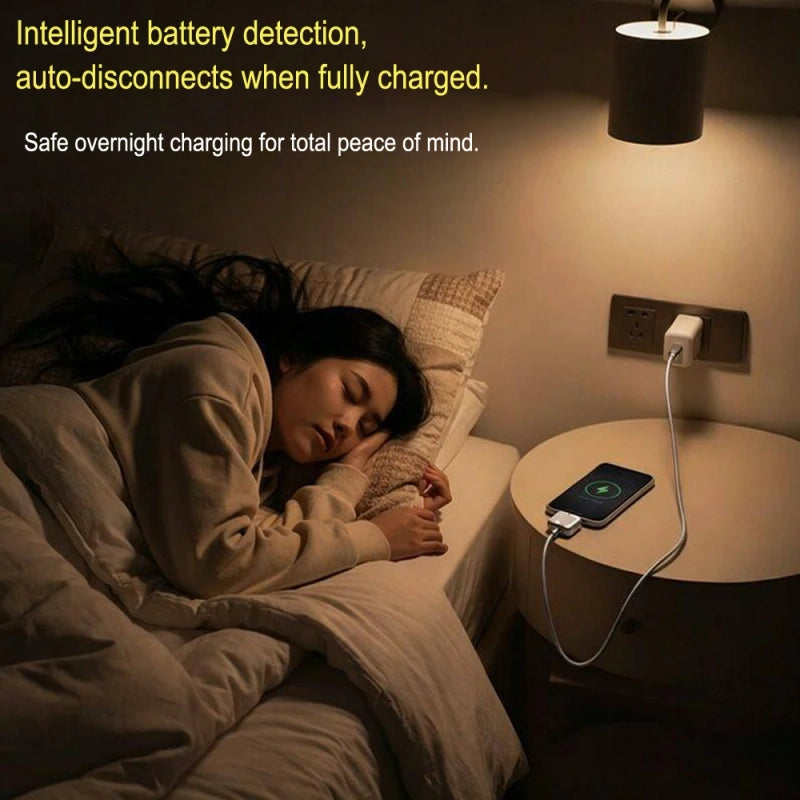 Smart Type-C Charger: Power Up Safely, Stay Connected Effortlessly.