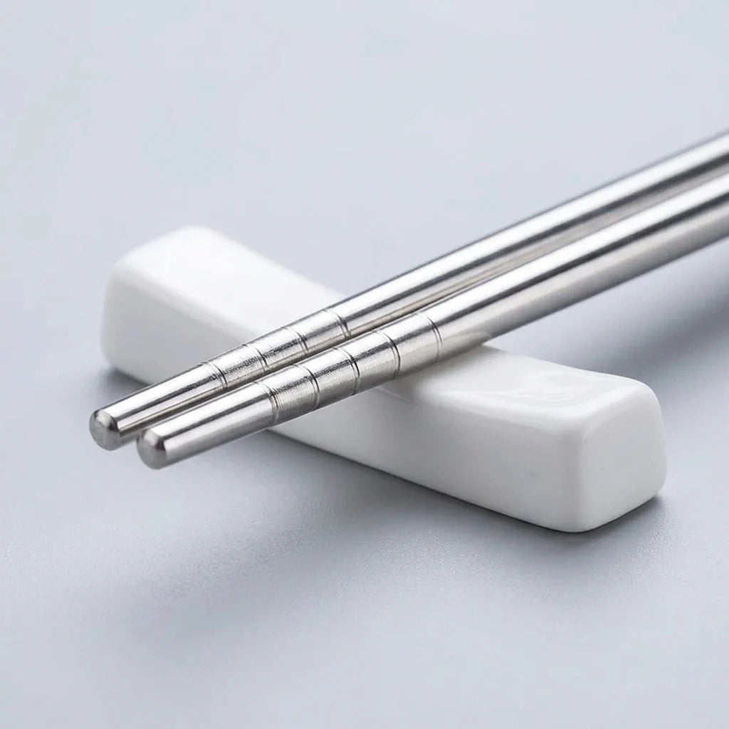 Elevate Your Plate: Sustainable Stainless Steel Chopsticks Set