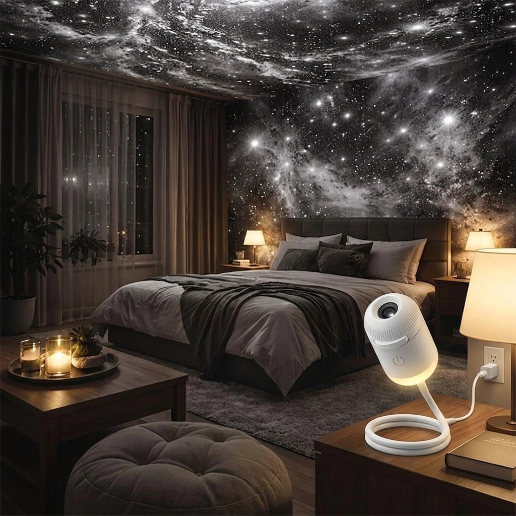 Mini Galaxy Star Projector - Your Personal Universe, Instantly!