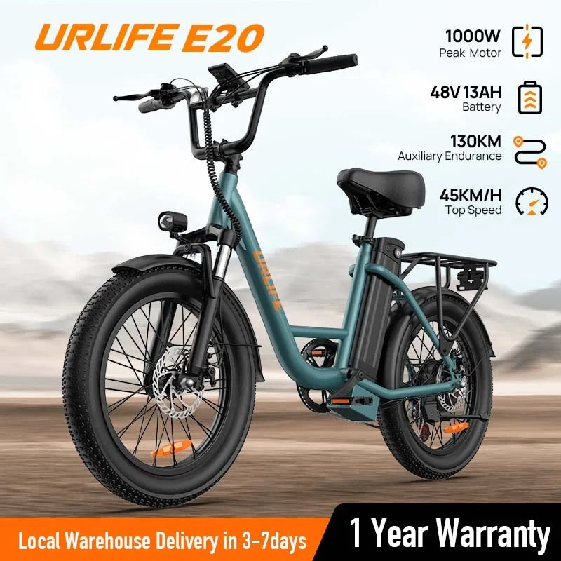 URLIFE 1000W E20 Electric Bike - Your Ultimate Adventure Machine