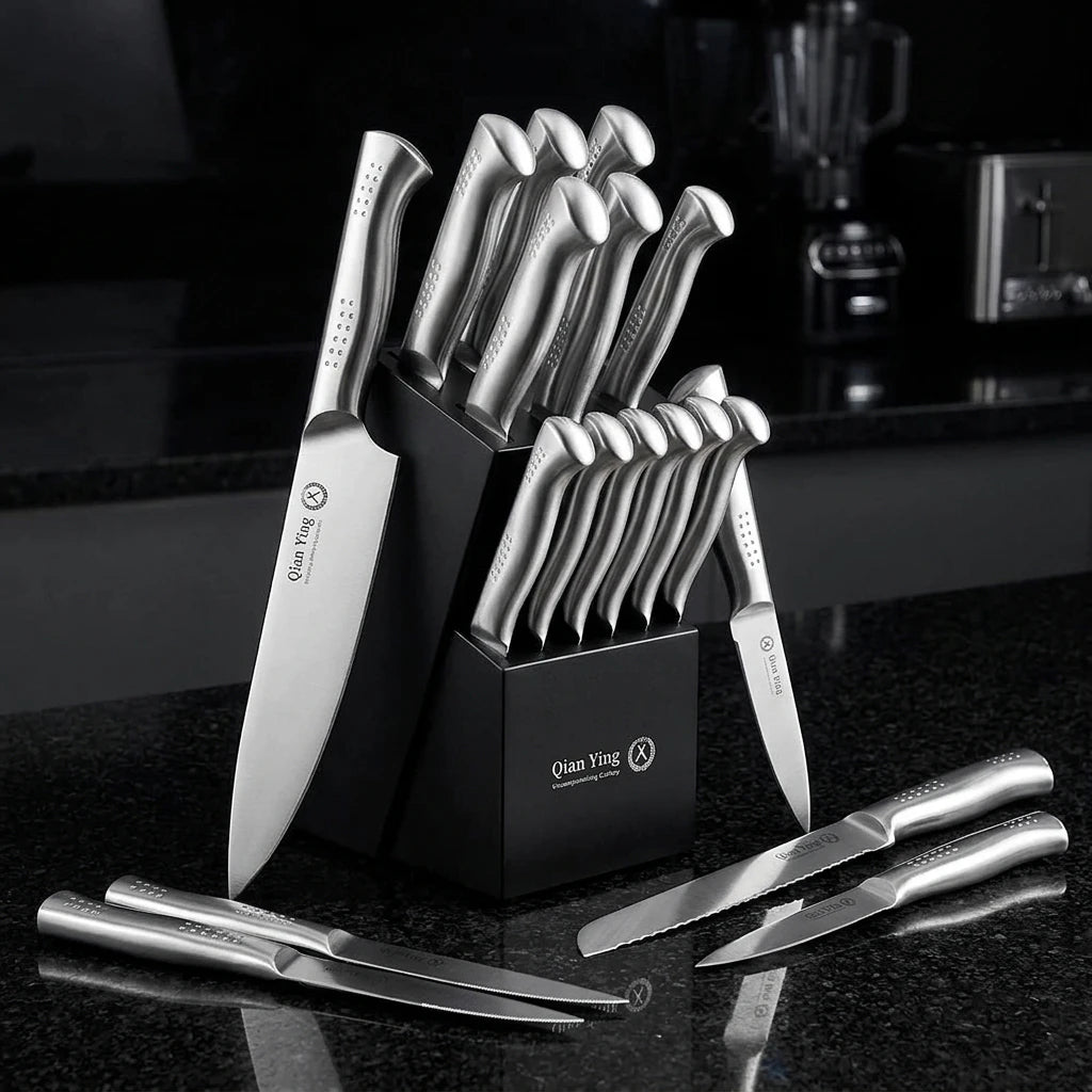 Masterpiece Collection: 14-Piece Stainless Steel Professional Knife Set