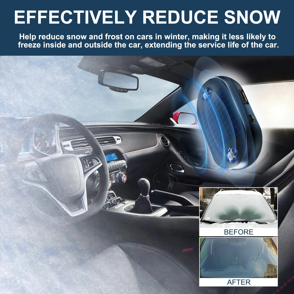 1pc anti-freeze car snow remover, car windshield defroster, portable kinetic energy molecular heater, fast and efficient