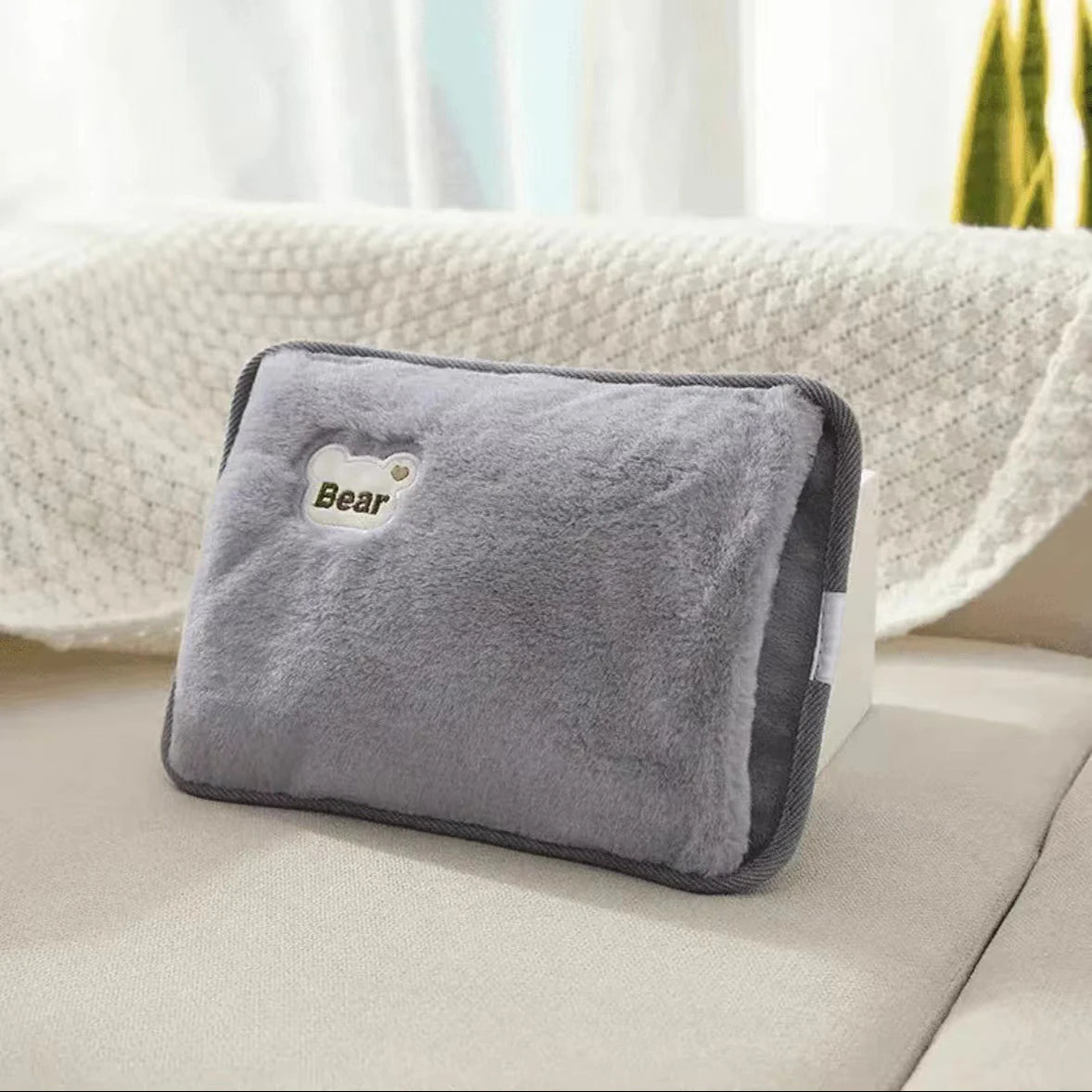 Rechargeable Hot Water Bottle Cute Electric Hand Warmer EU Plug Reusable Hot Compress Bag Heating Pad Hand Pocket Warmer