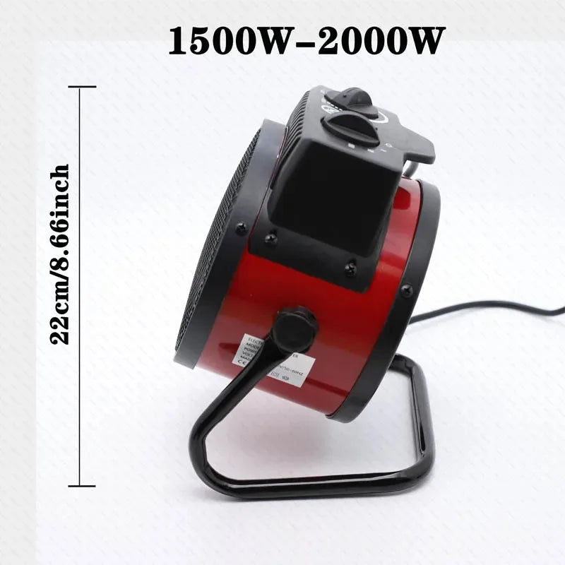 Industrial Portable Electric Heater Blower Natural Hot wind Adjustable Ceramic Heating Stove Radiator Thermal Air Warmer