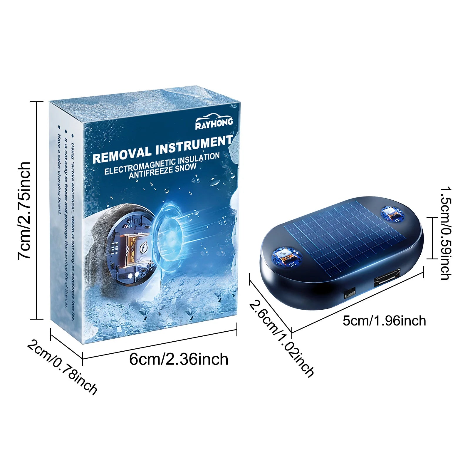 1pc anti-freeze car snow remover, car windshield defroster, portable kinetic energy molecular heater, fast and efficient