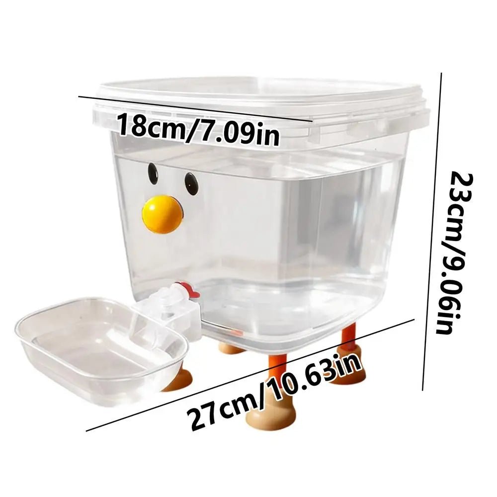 Automatic Pet Water Dispenser - SmileFace Dog Water Fountain, Non-Slip Auto Feeder for Puppies & Cats, Random Color