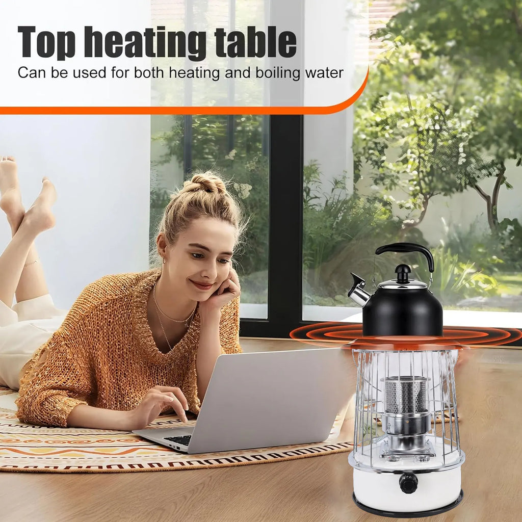 【New】Portable Kerosene Heater Non Electric Indoor Outdoor Heater with Carry Handle for Home Garage Basement Camping