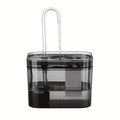 1.5L Pet Water Fountain for Cats Dogs Transparent Black  Anti-Dry Burning Electric  Circulating Water Dispenser with  Filter