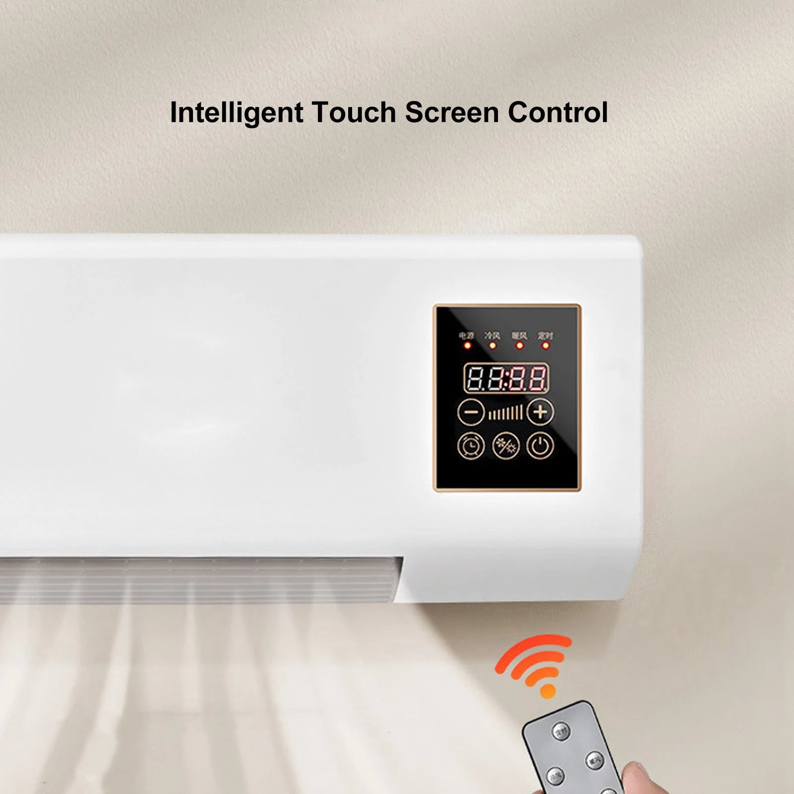 Portable Heater Small Heater Portable Wall Mounted Nature Wind Hot Heater Fan for Bathroom Bedroom Wall Mounted Heater Machine