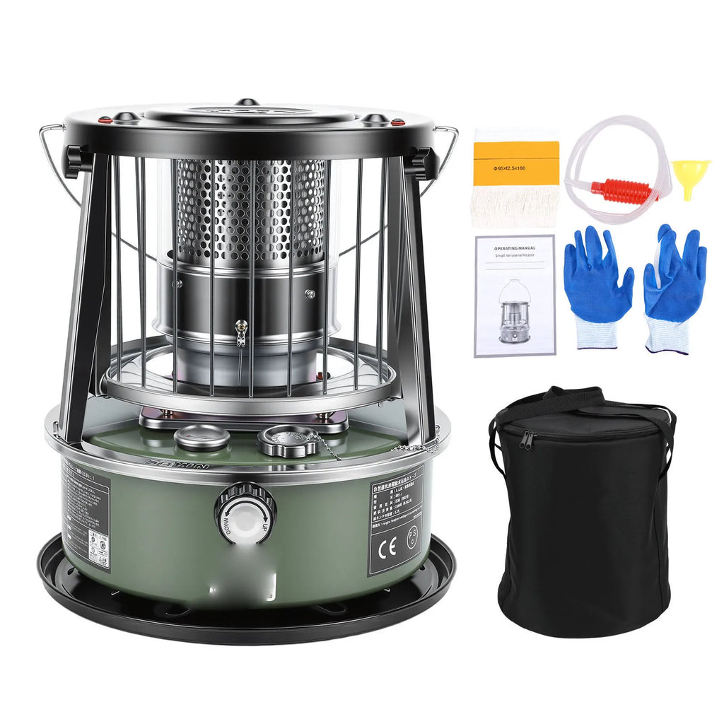 Kerosene Heater Adjustable Height Non Electric Portable 2 in 1 Stove Heater for Camping Garage Adjustable Height Kerosene Heater