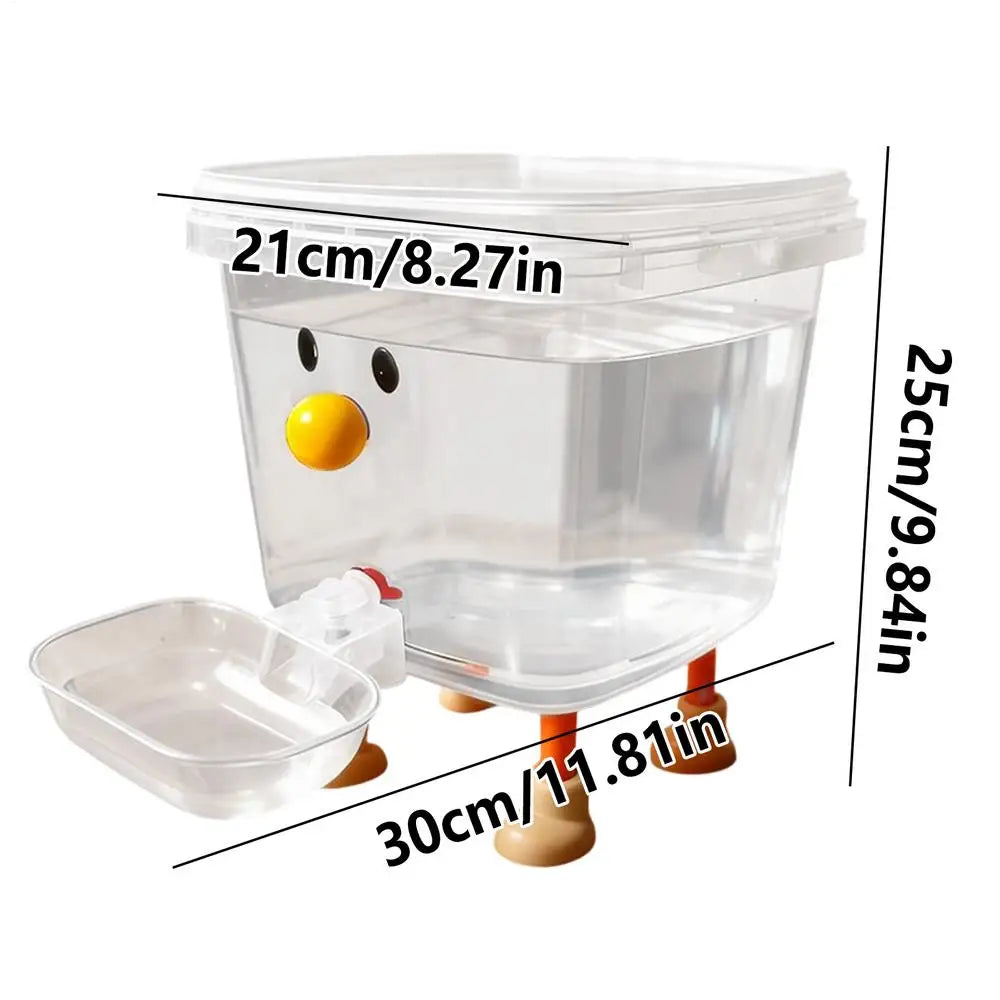 Automatic Pet Water Dispenser Smile Face Auto Cat Dog Fountain Bowl Cartoon Puppy Fountain Dispenser for Home Living Room