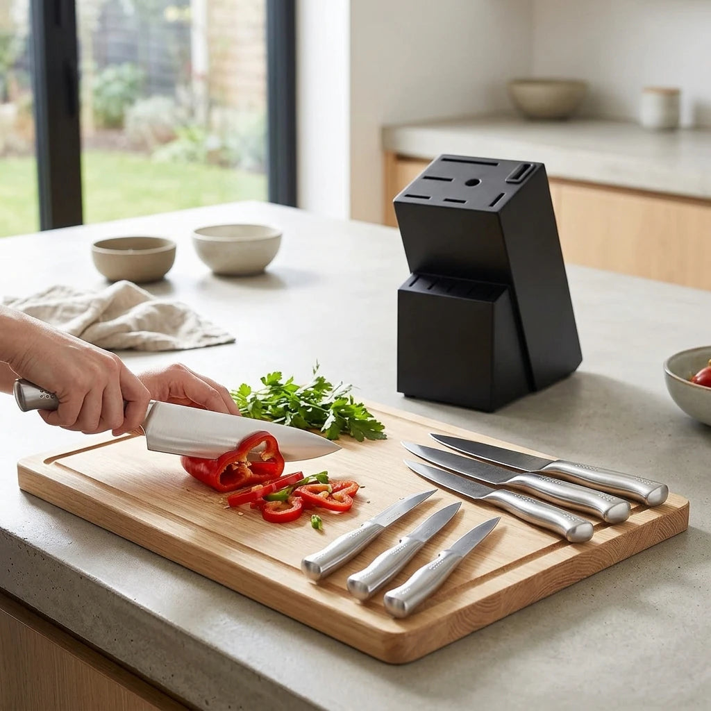 Masterpiece Collection: 14-Piece Stainless Steel Professional Knife Set