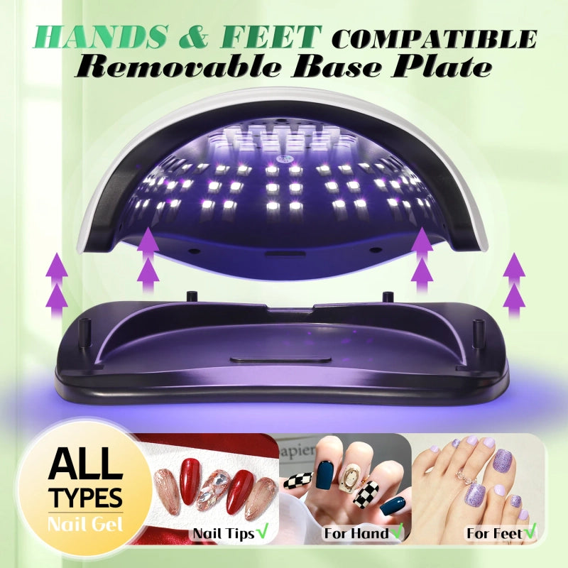 Flash-Dry 380W UV/LED Lamp: Salon Nails in Seconds!